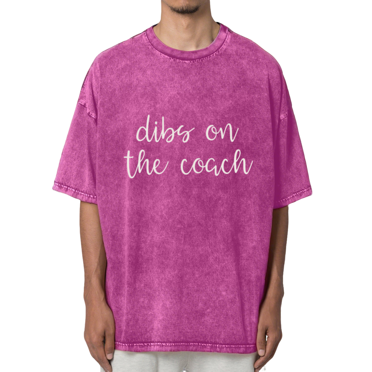 Dibs On The Coach Coach Wife Washed Graphic T-Shirt