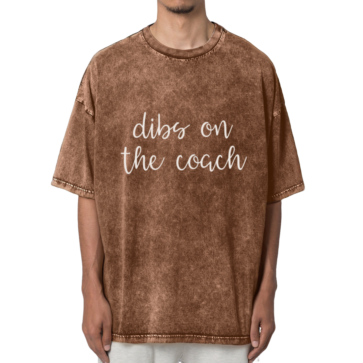 Dibs On The Coach Coach Wife Washed Graphic T-Shirt