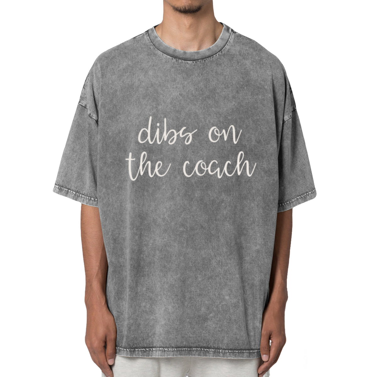 Dibs On The Coach Coach Wife Washed Graphic T-Shirt