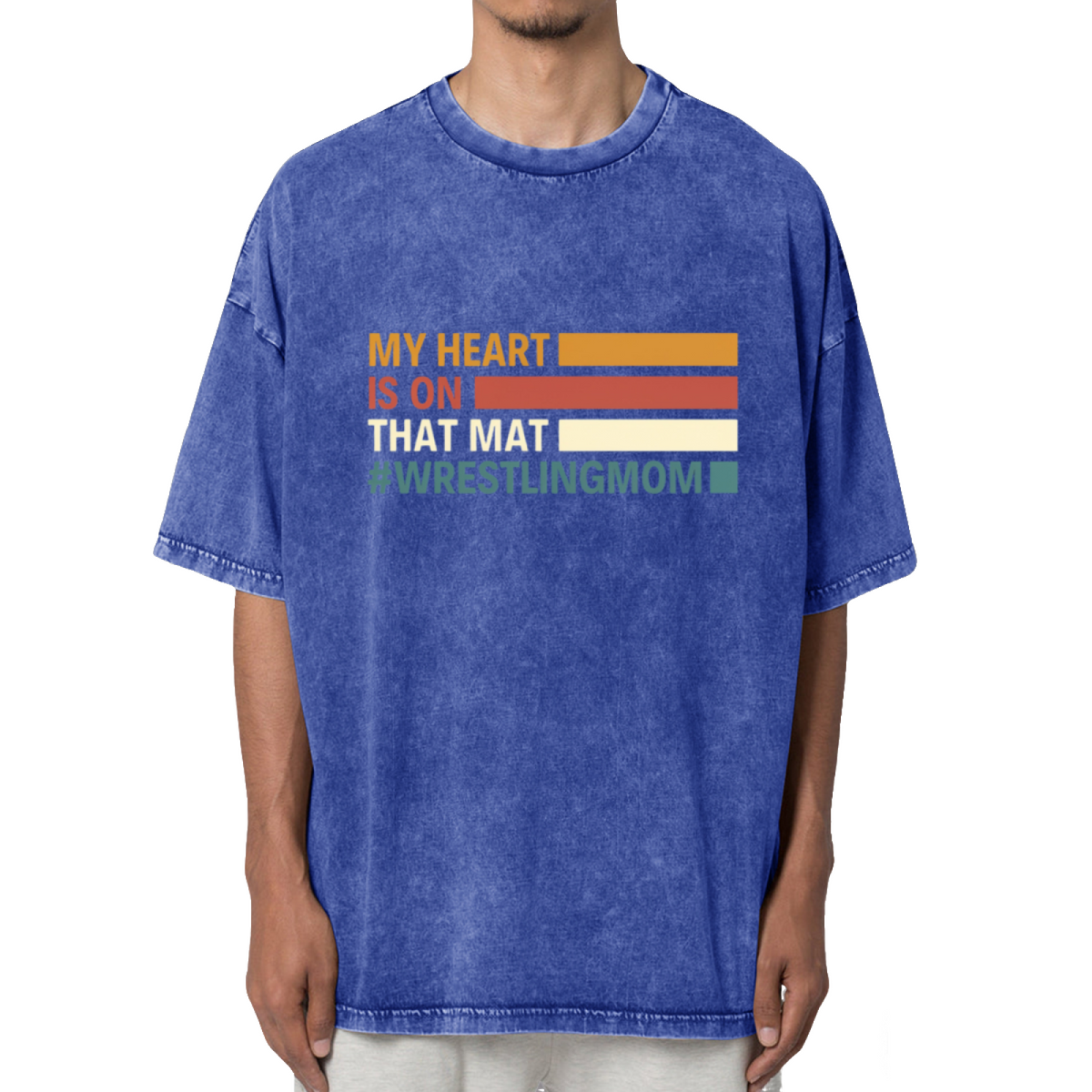 My Heart Is On That Mat Washed Graphic T-Shirt