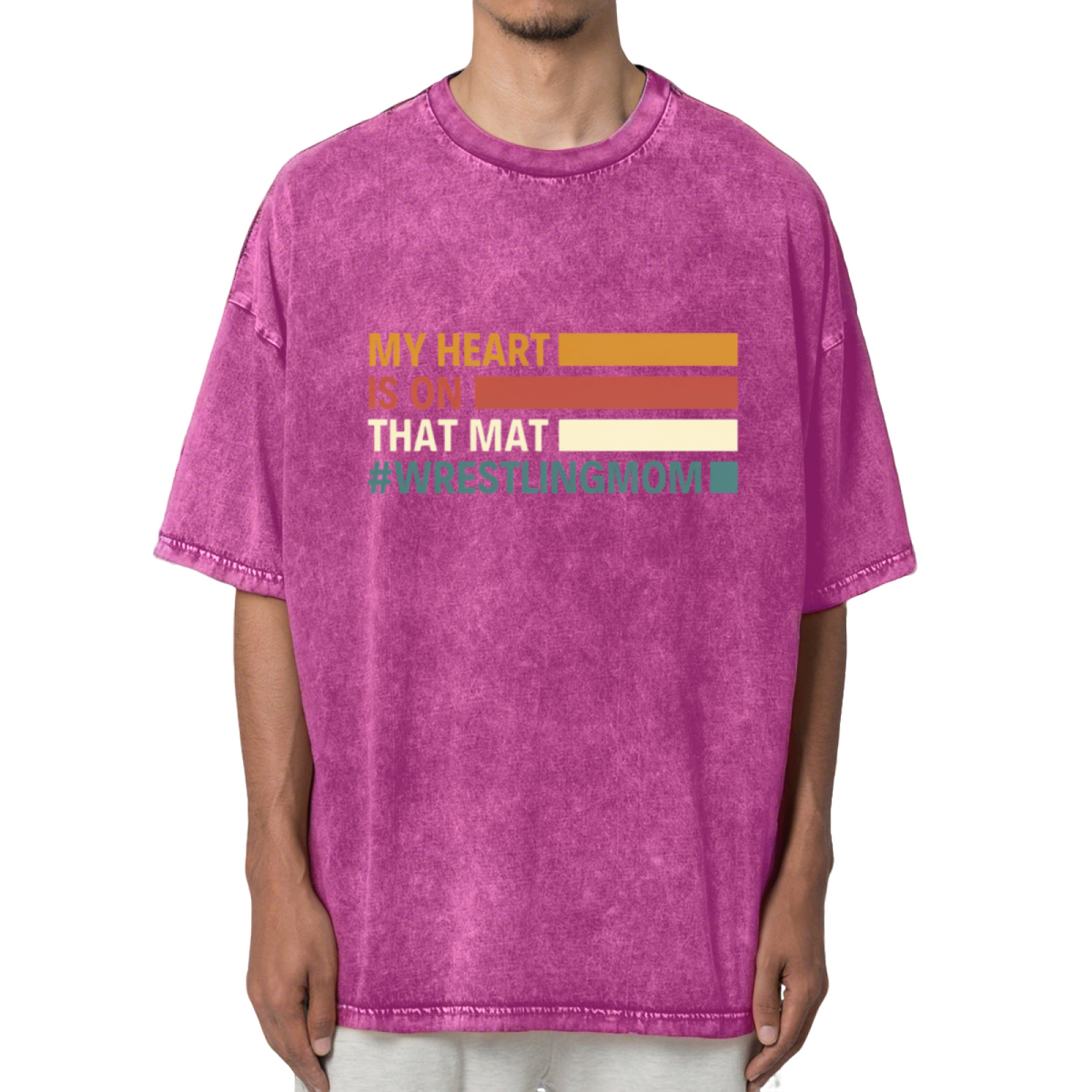 My Heart Is On That Mat Washed Graphic T-Shirt
