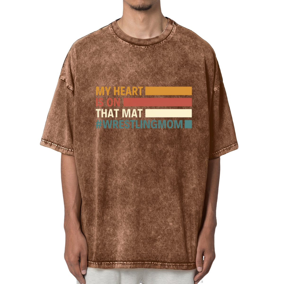 My Heart Is On That Mat Washed Graphic T-Shirt