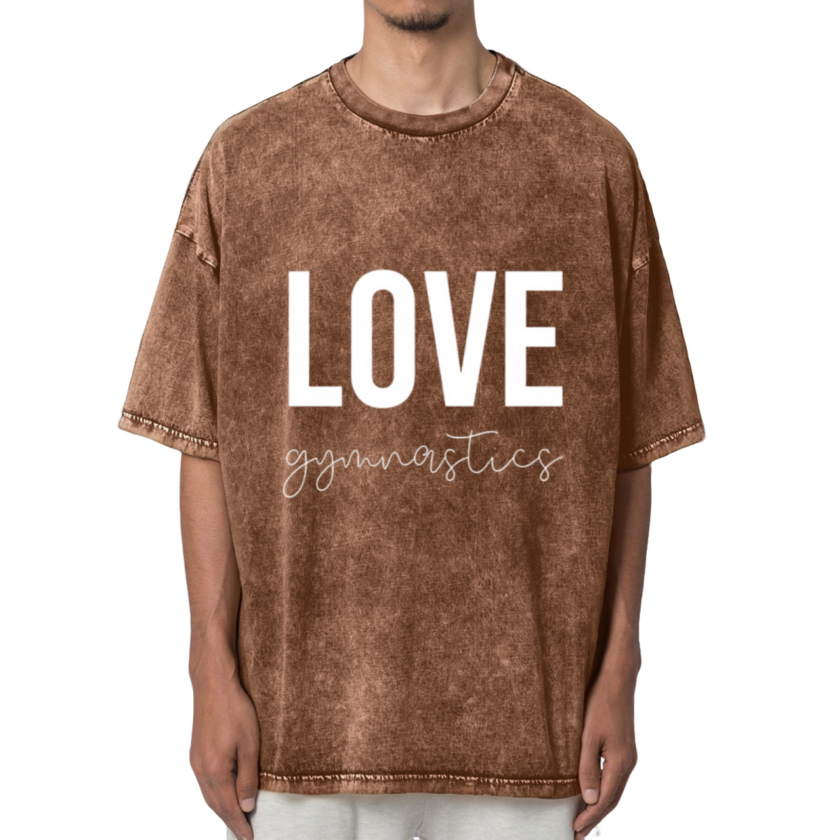 Love Gymnastics Shirt Gymnastics Coach Washed Graphic T-Shirt
