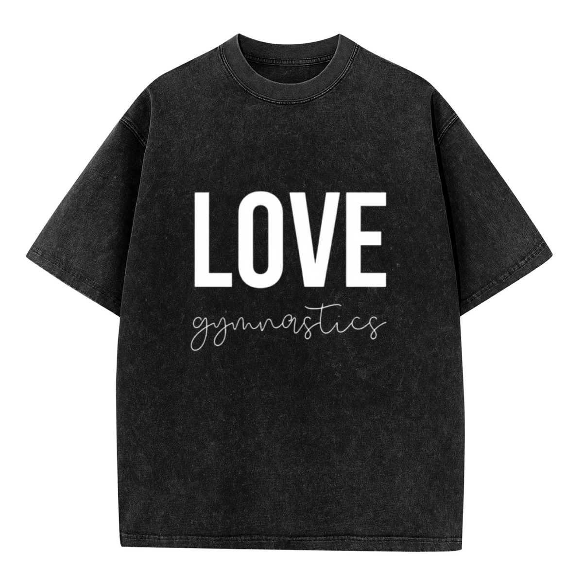 Unisex washed graphic T-shirt with Love Gymnastics Shirt Gymnastics Coach Gymnast Gift Gift For Gymnast Gymnastics Gift Gymnastics Teacher Dancer Shirt Gymnast themed design, 