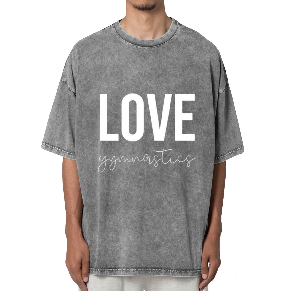 Love Gymnastics Shirt Gymnastics Coach Washed Graphic T-Shirt