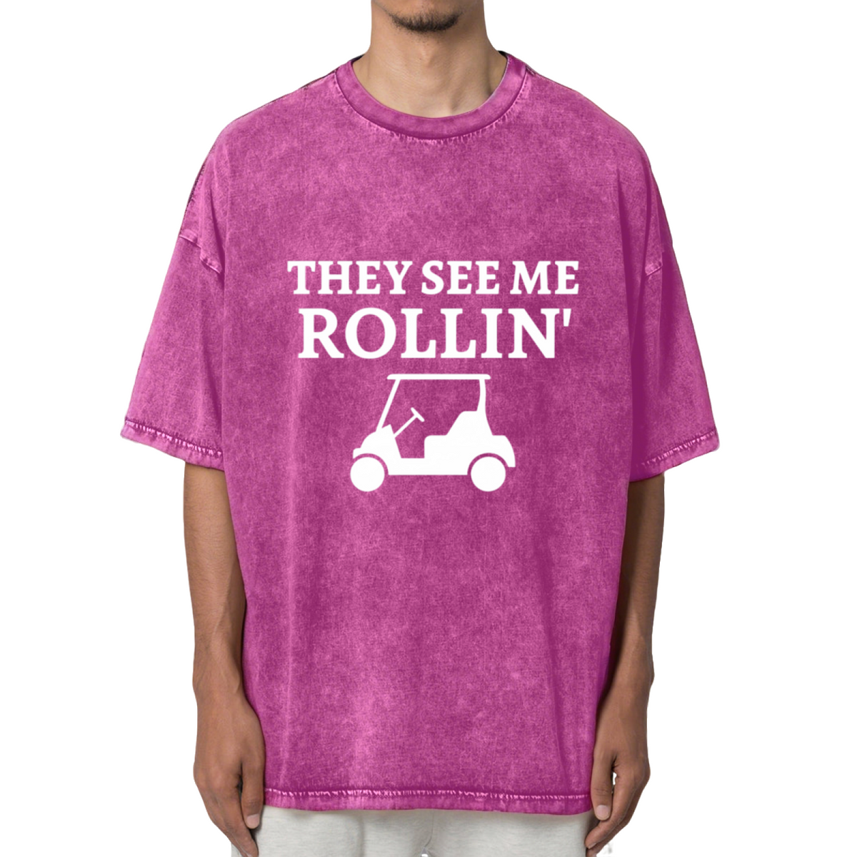 They See Me Rollin Washed Graphic T-Shirt
