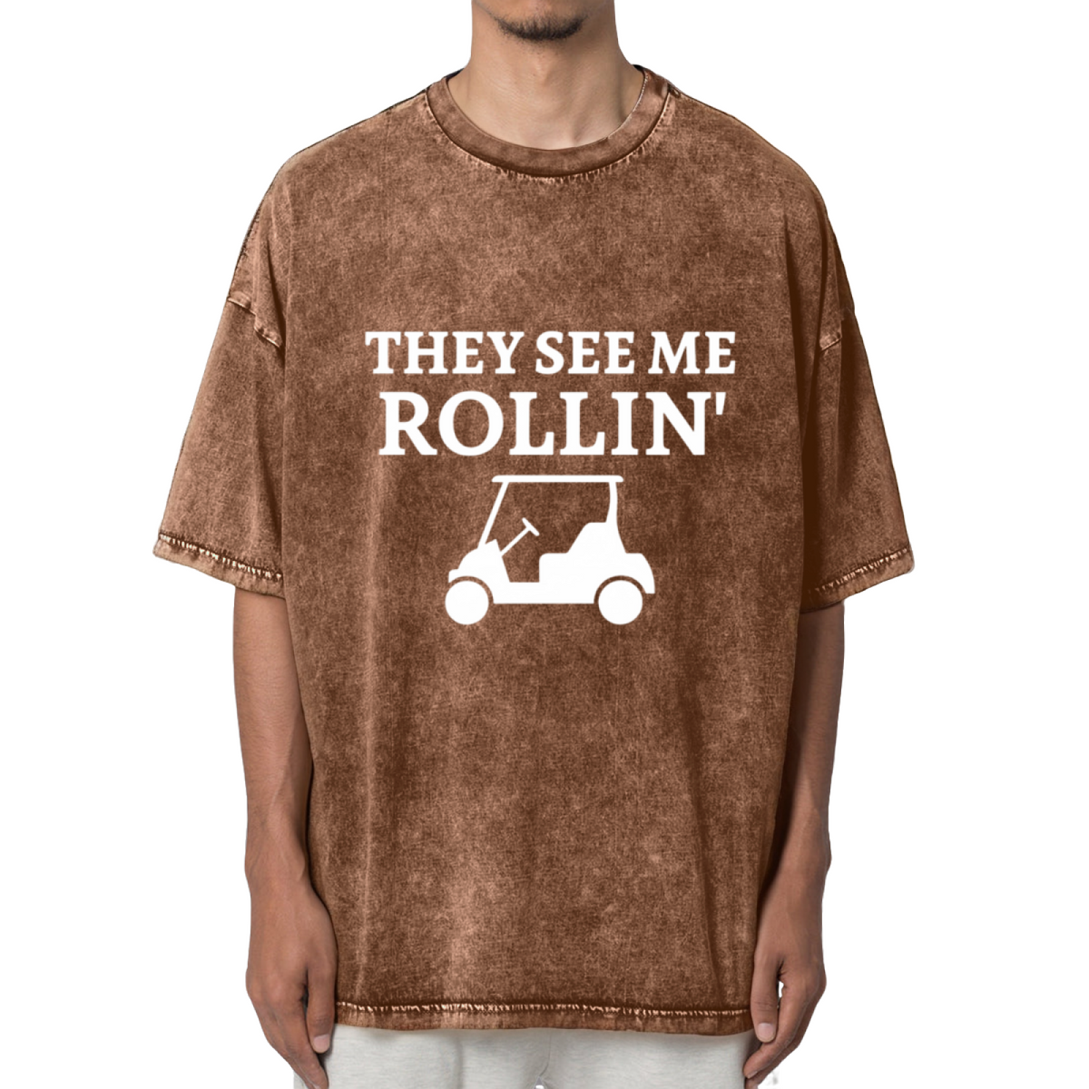 They See Me Rollin Washed Graphic T-Shirt