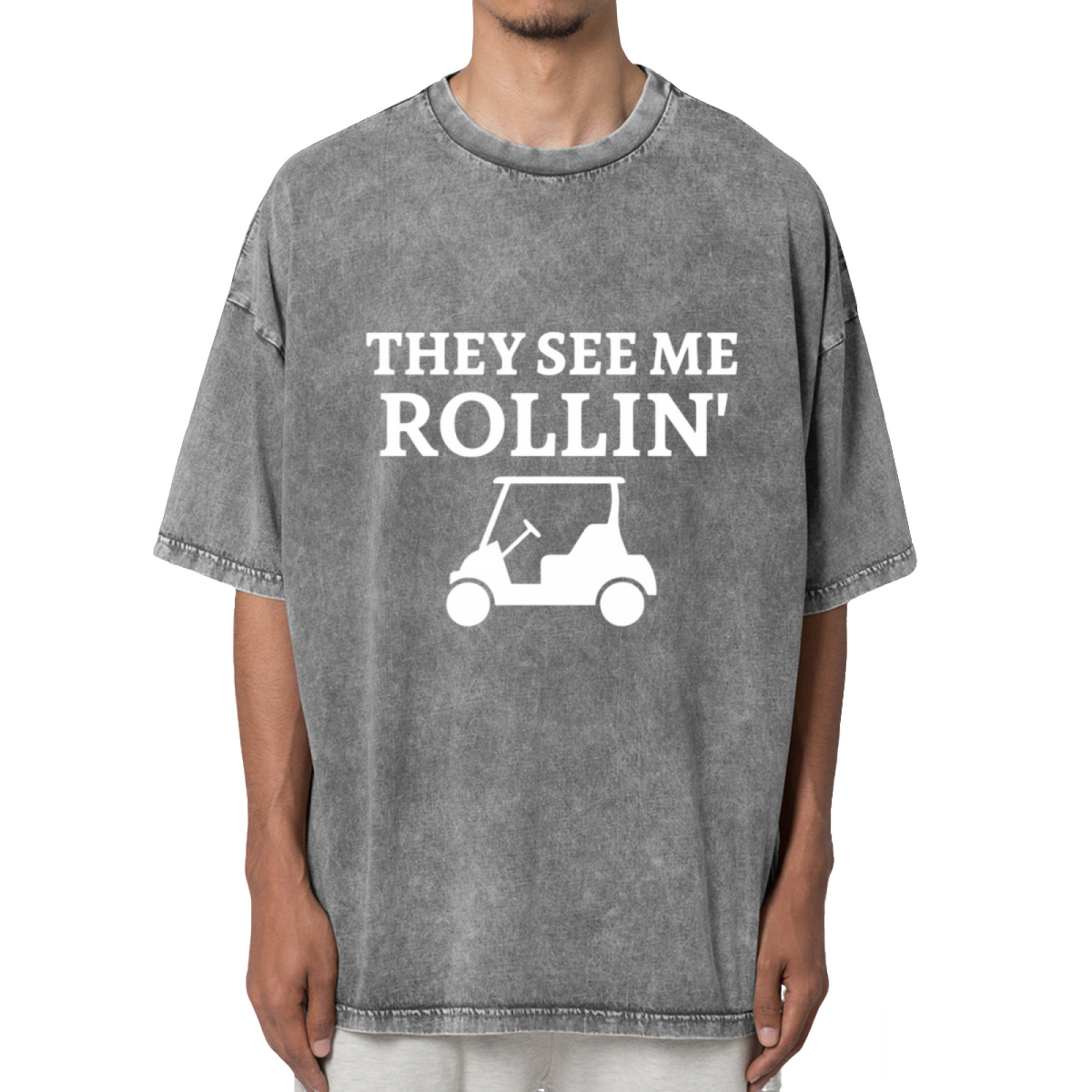 They See Me Rollin Washed Graphic T-Shirt