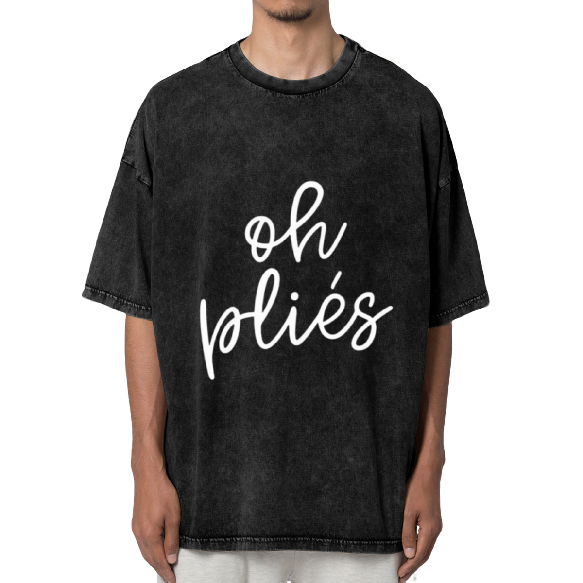 Unisex washed graphic T-shirt with Oh Plies Shirt Oh Plies Gift Ballet Shirt Ballet Gift Ballerina Shirt Ballerina Gift Unisex Jersey Short Sleeve Tee Dancer Shirt Dancing the