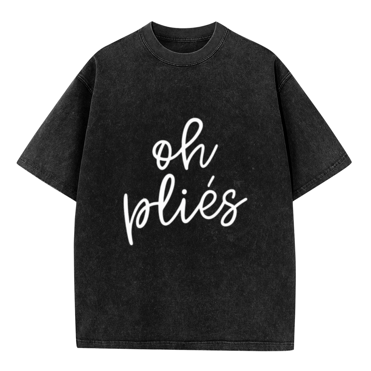 Unisex washed graphic T-shirt with Oh Plies Shirt Oh Plies Gift Ballet Shirt Ballet Gift Ballerina Shirt Ballerina Gift Unisex Jersey Short Sleeve Tee Dancer Shirt Dancing the