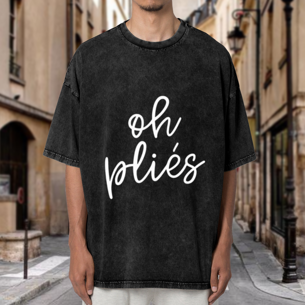Unisex washed graphic T-shirt with Oh Plies Shirt Oh Plies Gift Ballet Shirt Ballet Gift Ballerina Shirt Ballerina Gift Unisex Jersey Short Sleeve Tee Dancer Shirt Dancing the