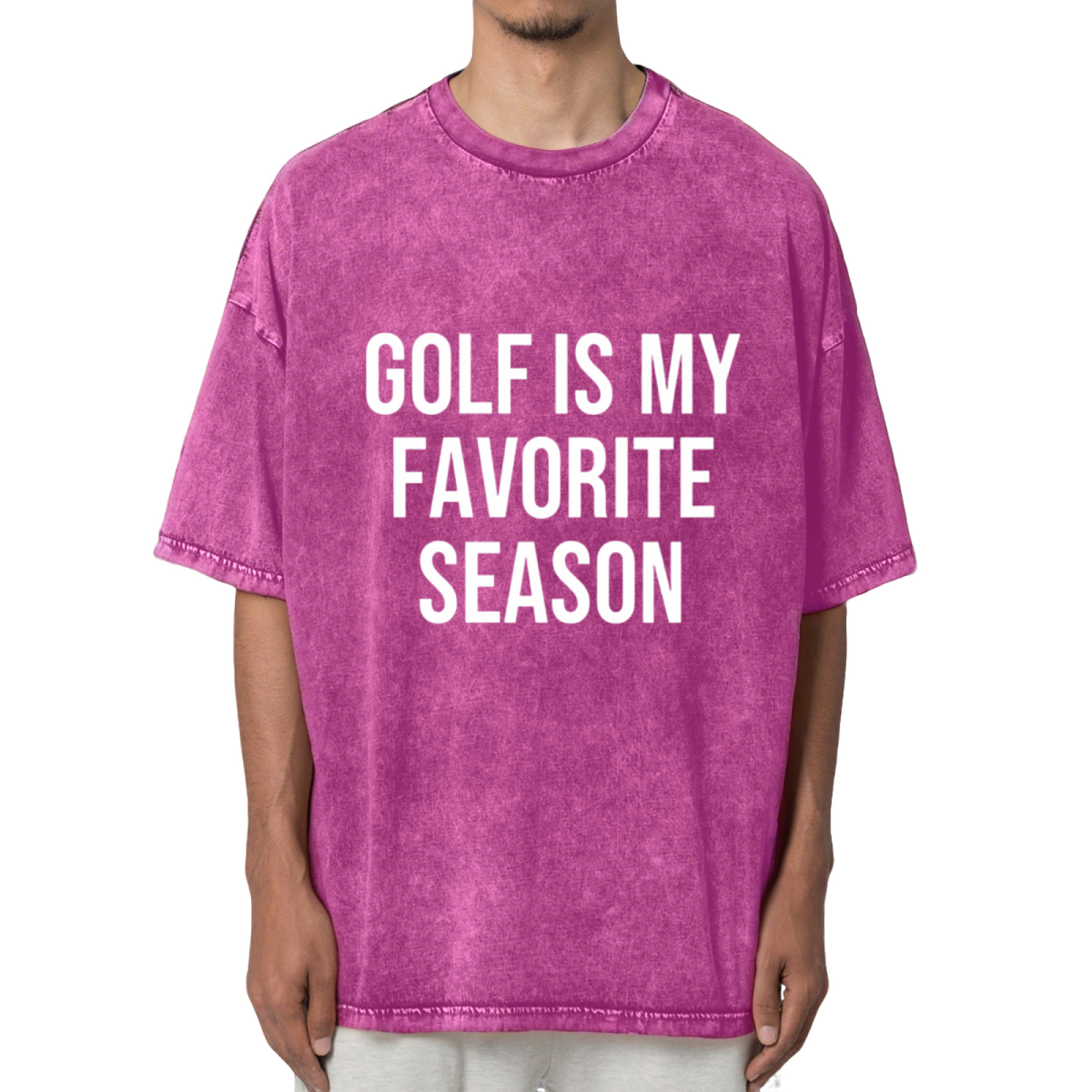 Golf Is My Favorite Season Golf Shirts Washed Graphic T-Shirt