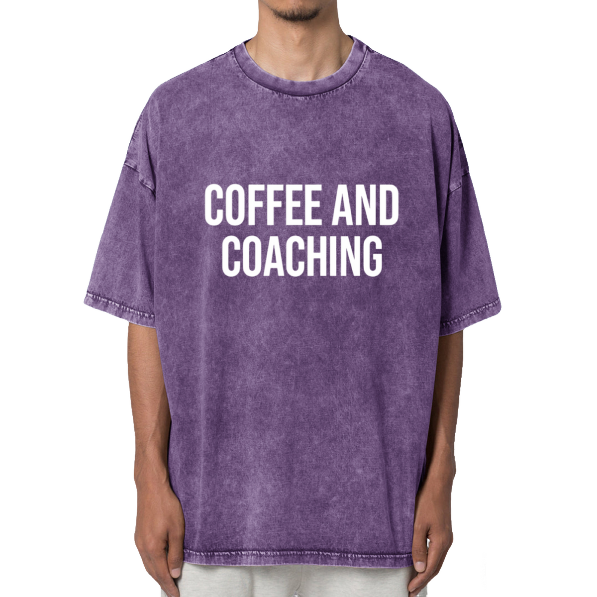Coffee And Coaching Washed Graphic T-Shirt