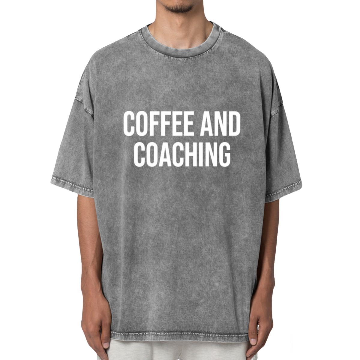 Coffee And Coaching Washed Graphic T-Shirt