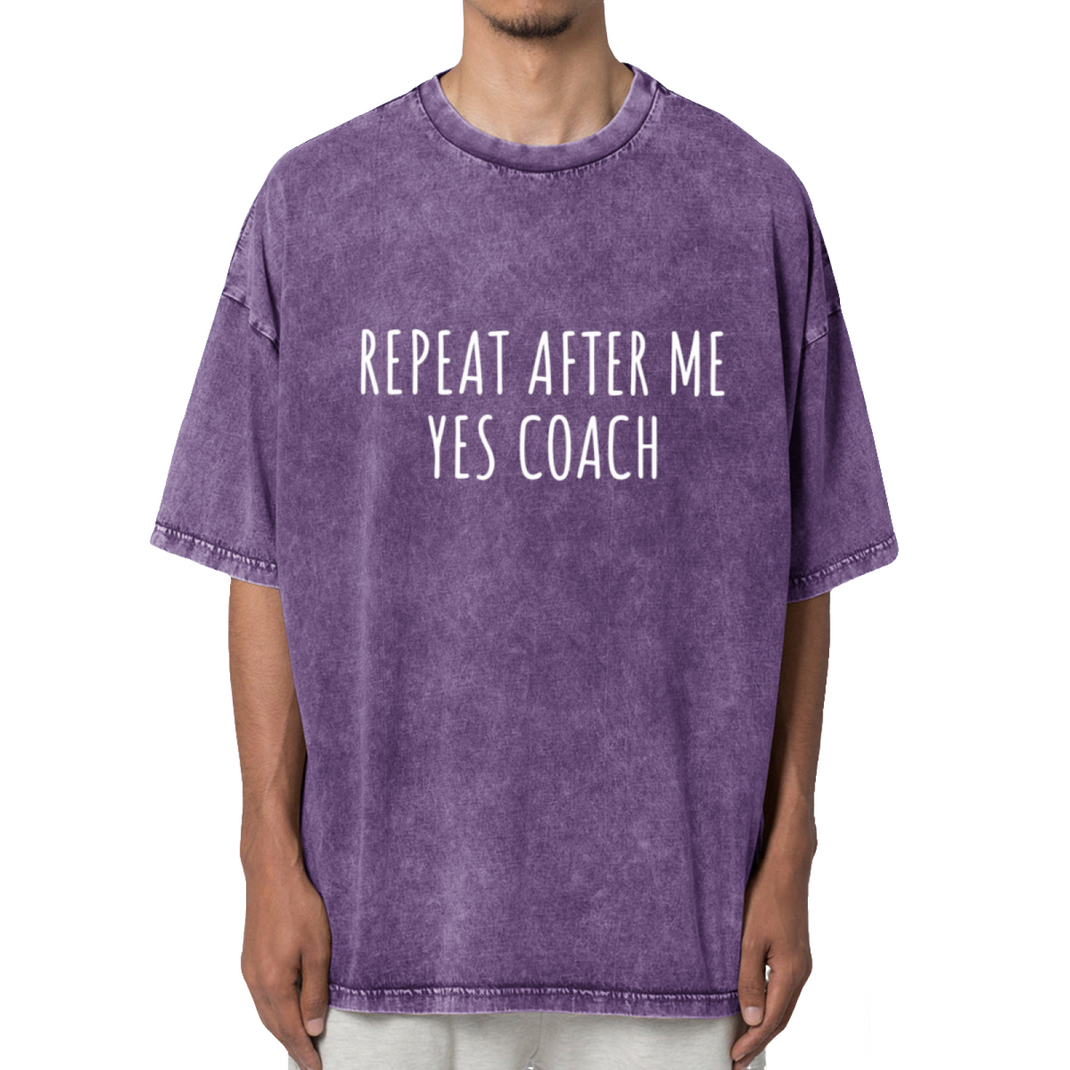 Repeat After Me Yes Coach! Unisex Shirt Washed Graphic T-Shirt