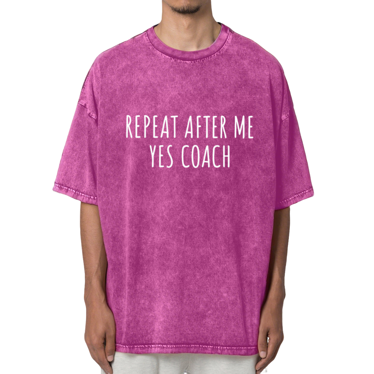 Repeat After Me Yes Coach! Unisex Shirt Washed Graphic T-Shirt