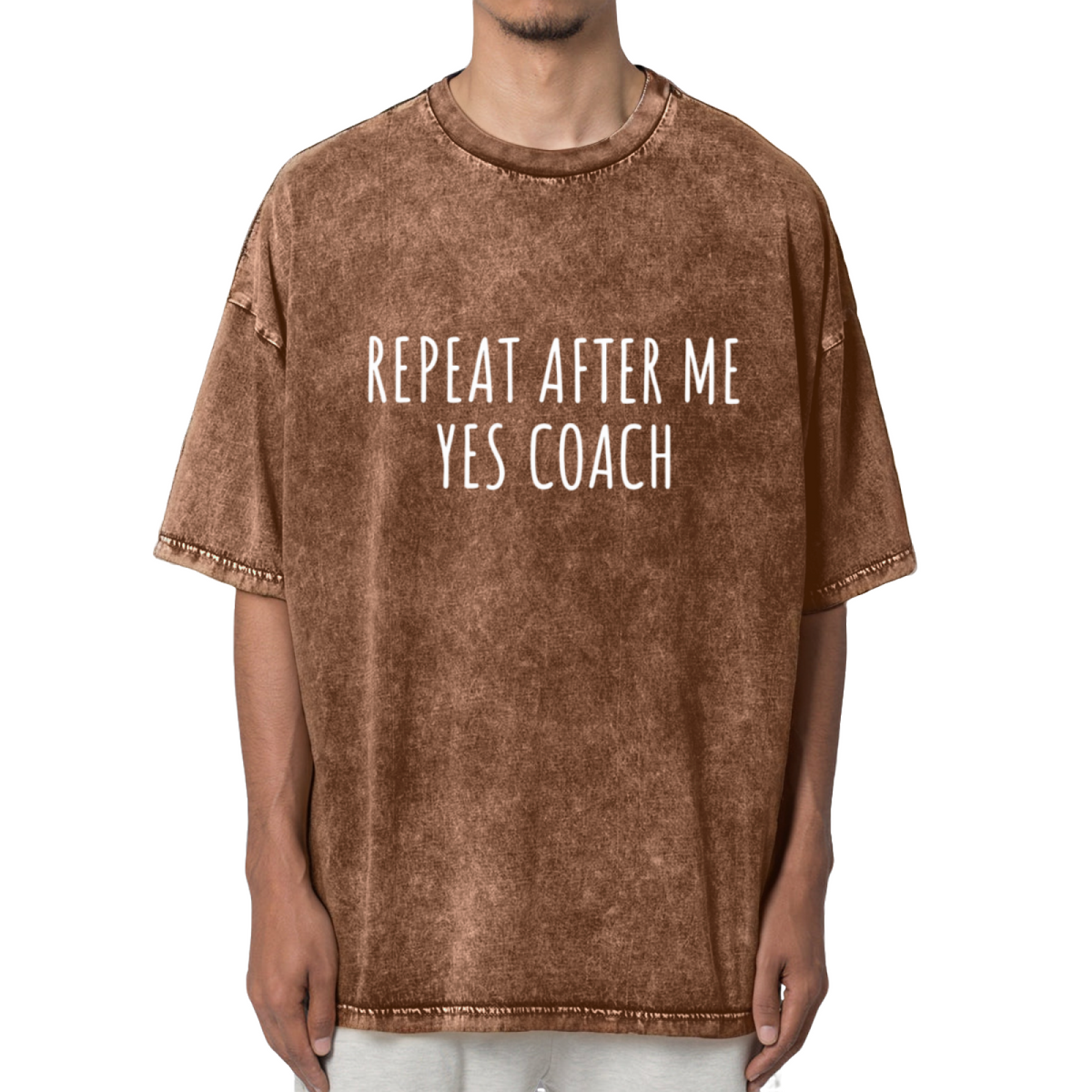 Repeat After Me Yes Coach! Unisex Shirt Washed Graphic T-Shirt