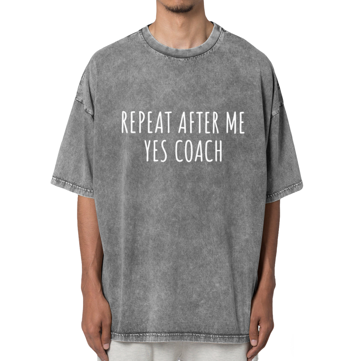 Repeat After Me Yes Coach! Unisex Shirt Washed Graphic T-Shirt