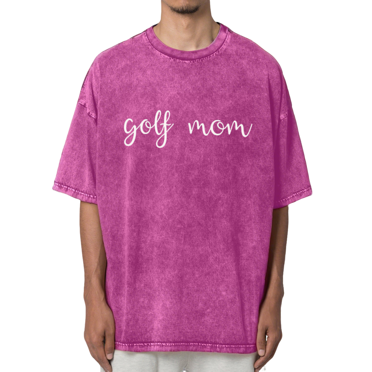 Golf Mom Washed Graphic T-Shirt