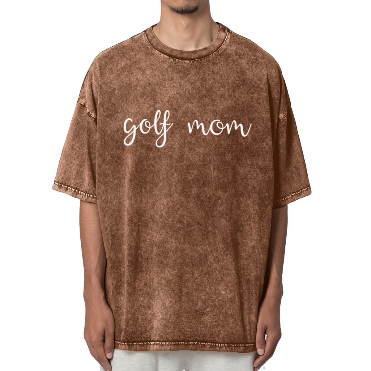 Golf Mom Washed Graphic T-Shirt
