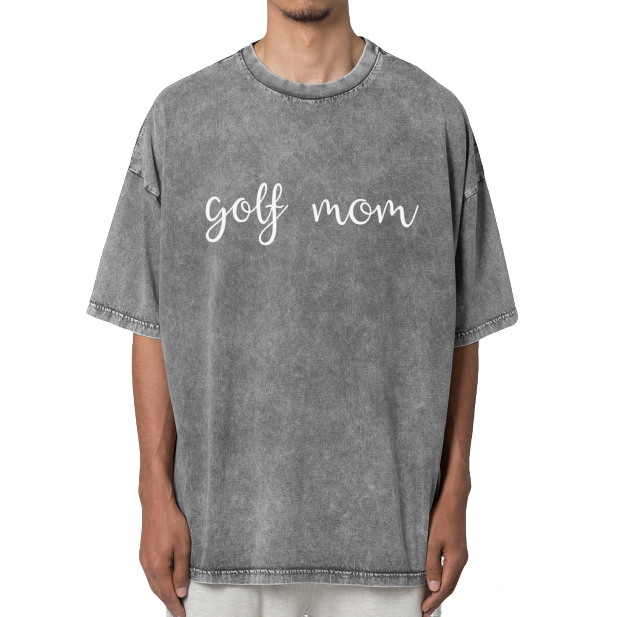 Golf Mom Washed Graphic T-Shirt