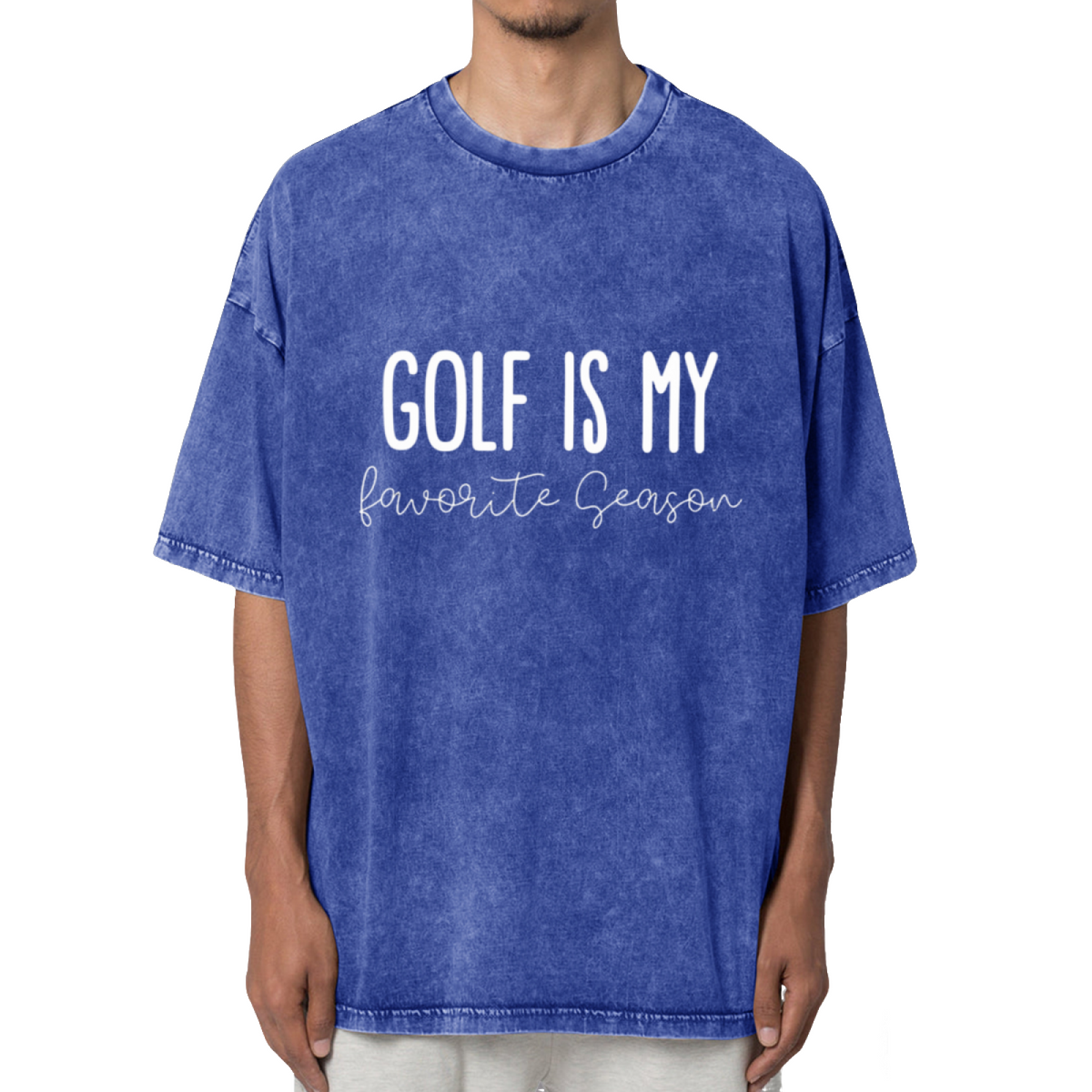 Golf Is My Favorite Season Washed Graphic T-Shirt