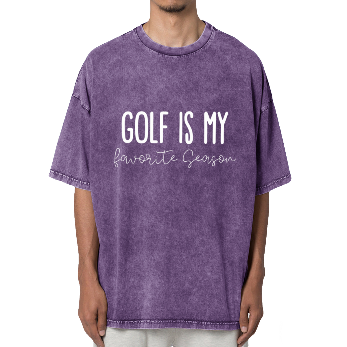 Golf Is My Favorite Season Washed Graphic T-Shirt