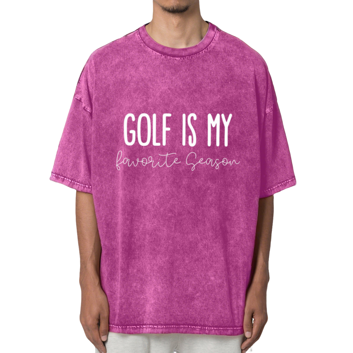 Golf Is My Favorite Season Washed Graphic T-Shirt