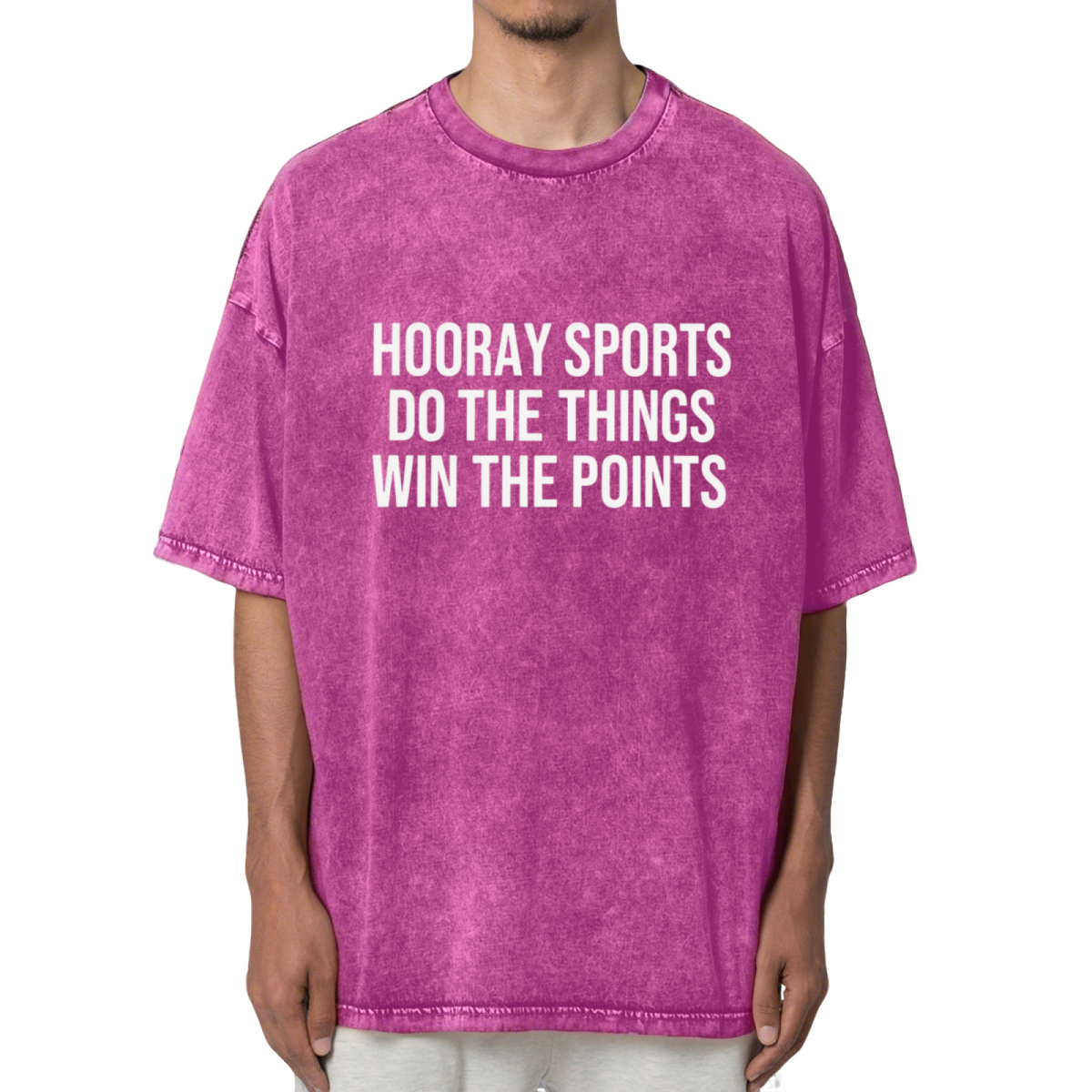 Hooray Sports Do The Things Win The Points Washed Graphic T-Shirt