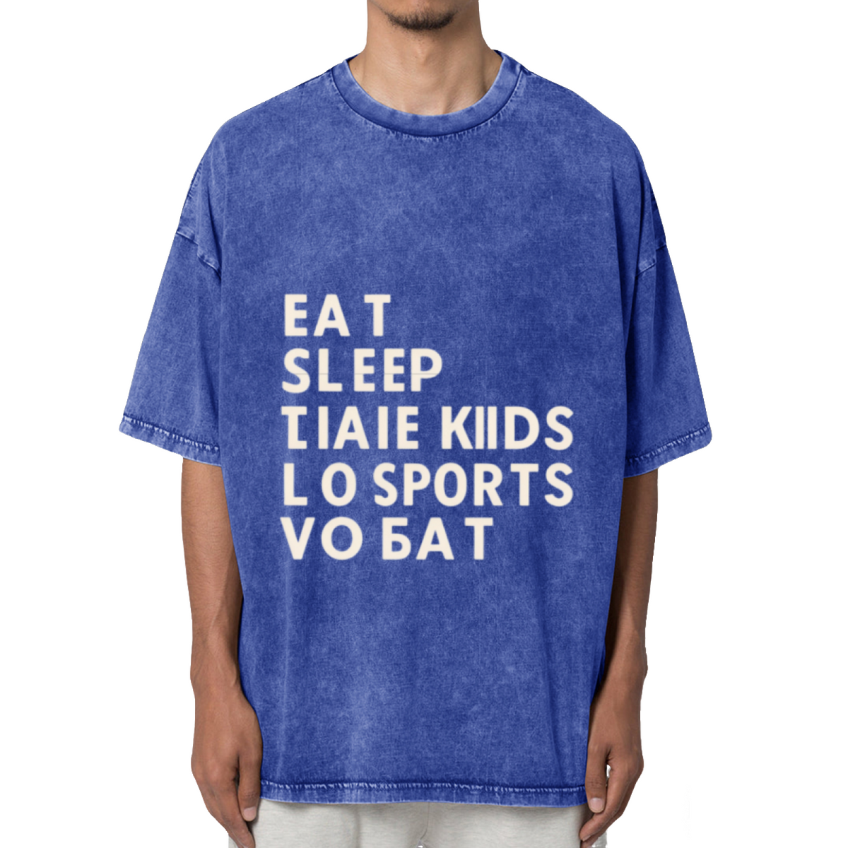 Eat Sleep Take Kids To Sports Repeat Washed Graphic T-Shirt