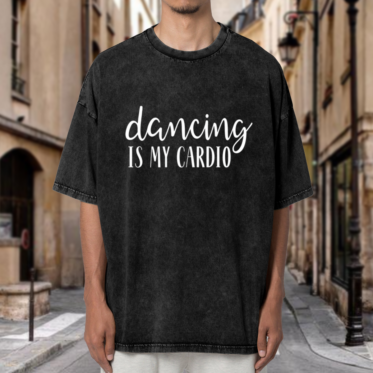 Unisex washed graphic T-shirt with Dancing Is My Cardio Tshirt Dancing Tshirt Cute Dance Shirt Funny Dancing Shirt Dance Workout Shirt Dancing Teacher Shirt OK themed design, 