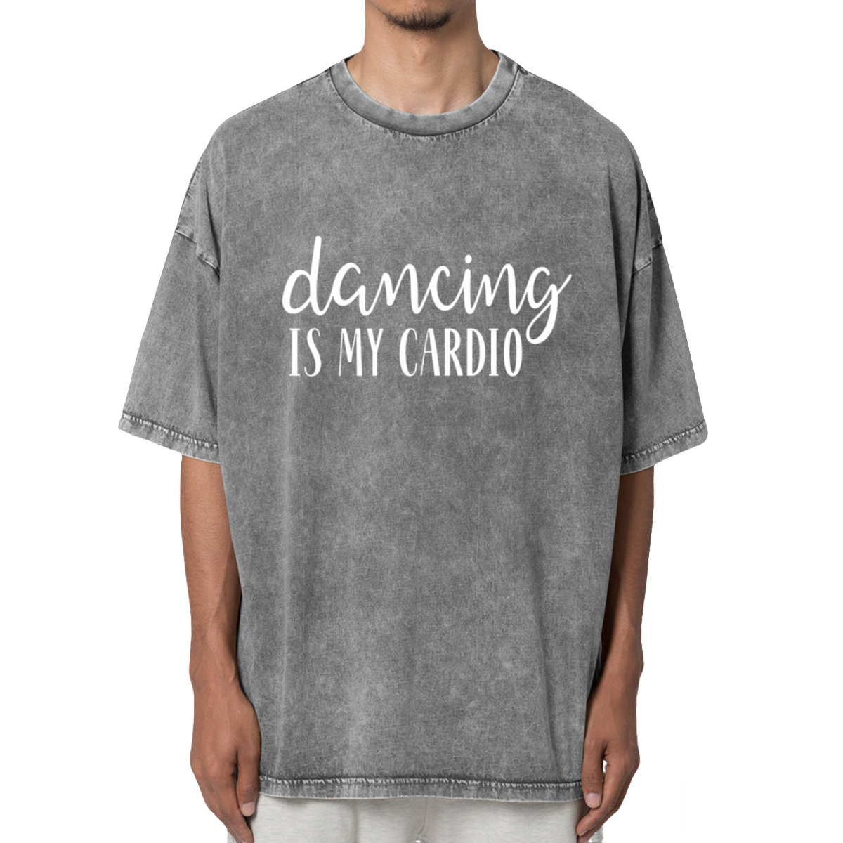 Dancing Is My Cardio Tshirt Dancing Washed Graphic T-Shirt